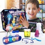 PATIFEED 150 Experiments Science Kit for Kids, Chemistry Set, Scientific Christmas Birthday Toys Gifts Ideas for Boys Girls, Break Geodes, Volcano,S.T.E.M Learning Projects
