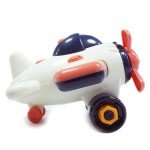 The Assembler Take Apart Assembly Toys, STEM Construction Tool Toys with Drill Wrench Screws, Toddler Mechanic Battery Free, Airplane Toy for Toddler 2-6 (Aircraft)