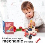 The Assembler Take Apart Assembly Toys, STEM Construction Tool Toys with Drill Wrench Screws, Toddler Mechanic Battery Free, Airplane Toy for Toddler 2-6 (Aircraft)