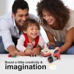 The Assembler Take Apart Assembly Toys, STEM Construction Tool Toys with Drill Wrench Screws, Toddler Mechanic Battery Free, Airplane Toy for Toddler 2-6 (Aircraft)