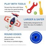The Assembler Take Apart Assembly Toys, STEM Construction Tool Toys with Drill Wrench Screws, Toddler Mechanic Battery Free, Airplane Toy for Toddler 2-6 (Aircraft)