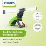 Philips Xperion 3000 Underhood LED Work Light, Rechargeable 1200 Lumen Professional Foldable, Portable Work Light with Integrated Hooks and Magnetic Base, DIYers, Mechanics, Construction