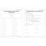 Carson Dellosa The 100 Series Algebra Workbook, Math Book for Grades 7 and Up Covering Fractions, Ratio, Algebraic Expressions, and More, Classroom or Homeschool Curriculum (Volume 2)