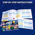 Klever Kits Jumbo Science Kits- 130+ Experiments Educational Toys, STEM Activities with Growing Crystal Tree, Fruit Circuits and Chemistry Set, Christmas Birthday Gifts for Kids