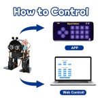 ACEBOTT Bionic Biped Robot Kit for Arduino ESP32 Electronic Toy Programming, Robotics for Kids Ages 12-16 STEM Science Kits Coding Gifts for 12+ Boys Girls Teens Cool Engineering Building Toys