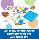 Skill Builders! 1st Grade Geometry, Homeschool Curriculum, First Grade Learning Games, First Grade Learning Materials, Back to School,128 Pieces, Age 6+