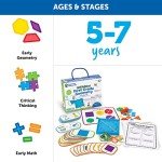 Skill Builders! 1st Grade Geometry, Homeschool Curriculum, First Grade Learning Games, First Grade Learning Materials, Back to School,128 Pieces, Age 6+