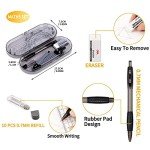 Mathematical Geometry Set,Essential Tools For School,Geometry Compass Sets,EducationalSupplies,Maths Protractor Set, Ruler Set, Pencil, Eraser, Sharpener for School.(8-Piece Set，Black)