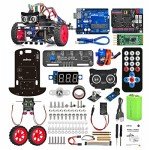 OSOYOO Model 3 Robot Car DIY Starter Kit for Arduino,Educational Motorized Robotics, Remote Control App, Learning How to Code, IOT Mechanical Coding for Teens and Adults