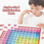 MINIWHALE Multiplication Chart Puzzles, 121 Piece Jigsaw Puzzles for Ages 7+ - Math Puzzle Games Educational Learning Toys