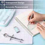 Mr. Pen- Geometry Set, 13 pcs, Compass for Geometry Compass, Geometry Kit Set with Shatterproof Storage Box, Math Compass, Geometry Set for School, Compass Math, Protractor and Compass Set