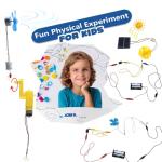 Delinx Fun Physics Science Experiment Kit: Windmill & Hand-cranked Generator, Solar Power, Basic Electric Circuit Learning, DIY Educational STEM Project for Kids & Teens, Girls & Boys