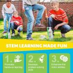 4M Green Science Rocket Kit - STEM Toys DIY Physics Science Experiment Launch Educational Gift, Brown/a (4630)