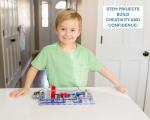 Snap Circuits Jr. SC-100 Electronics Exploration Kit, Over 100 Projects, Full Color Project Manual, 28 Parts, STEM Educational Toy for Kids 8 +