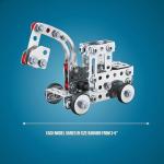 Schylling Steel Works Mechanical Multi-Model - Steel Building Set - Includes 300 Pieces, Tools, and Instructions to Make 10 Different Models - Ages 8 and Up