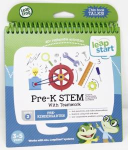 LeapFrog LeapStart Pre-Kindergarten Activity Book: Pre-K STEM (Science, Technology, Engineering, Math) and Teamwork (Requires LeapStart System)
