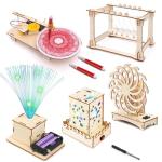 STEM Toys Wooden Building Kit for Kids Ages 8-12, Physics Wood Craft Set, DIY Science Building Projects for 6-8 with Hands-on Learning Activities - Educational Science Craft Model Kit