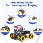 ACEBOTT Smart Robot Car Kit, 4WD Remote Control Car Compatible with Arduino IDE, Electronic Programming Project/STEM Education/Science Coding Kit for 12+ Teens Beginner Adults Unique Gifts