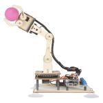 Adeept 5DOF Robotic Arm Kit Compatible with Arduino IDE, Programmable DIY Coding STEM Educational 5 Axis Build Robot Arm,Robot Starter Kit with OLED Display Processing Code and Tutorials - Wooden