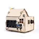 KEYESTUDIO ESP32 Smart Home Starter Kit for Arduino and Python,Electronics Home Automation Coding Kit, Wooden House DIY Sensor Kit STEM Educational Set for Adults Teens 15+