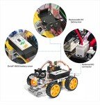 OSOYOO Robot Car Starter Kit for Arduino | STEM Remote Controlled App Educational Motorized Robotics for Building Programming Learning How to Code | IOT Mechanical DIY Coding for Teens Adults