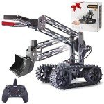 VANLINNY Robot Kit, STEM Toys for Boys Age 8-12, Robotic Arm for Kids Age 8+, 4-DOF Electronic Programming DIY Robots for Girls, Educational Science Building Kit, Cool Birthday Gifts for Kids.