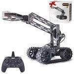 VANLINNY Robot Kit,Science Projects for Kids Ages 8-12,Cool Electronic Robotic Arm for Boys & Girls to Learn Programming/Techology,Educational Toy Building Kits for Beginners,Xmas Birthday Gift.