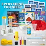 NATIONAL GEOGRAPHIC Stunning Chemistry Set - Mega Science Kit with 100+ Easy Experiments- Make a Volcano and Launch a Rocket, STEM Projects for Kids Ages 8-12, Science Toys (Amazon Exclusive)