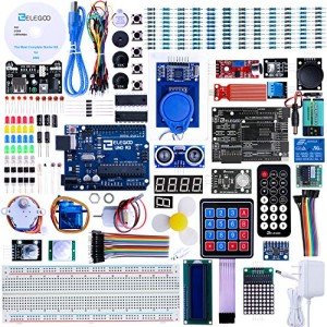 ELEGOO Upgraded UNO R3 Most Complete Starter Kit V2.0 with Tutorials Compatible with Arduino STEM Projects for Teens Adults Robotics & Engineering Kits Science | Coding | Programming Set