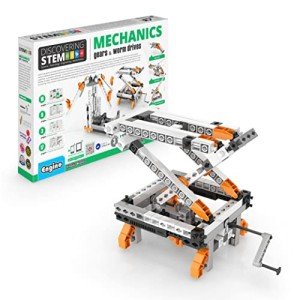 Engino- Stem Toys, Construction Toys for Kids 9+, Mechanics Gears & Worm Drives, Stem Building Kit, Educational Playset, Gifts for Boys & Girls (12 Model Options)