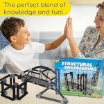Thames & Kosmos Structural Engineering: Bridges & Skyscrapers | Science & Engineering Kit | Build 20 Models | Learn about Force, Load, Compression, Tension | Parents' Choice Gold Award Winner, Blue