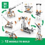 Engino- Stem Toys, Construction Toys for Kids 9+, Mechanics Gears & Worm Drives, Stem Building Kit, Educational Playset, Gifts for Boys & Girls (12 Model Options)