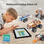Makerzoid STEM Coding Robot Kits for Kids, 26-in-1 Educational Programmable Scratch Jeep Robotics Kit, APP RC Robot/Car Birthday for Boy Girls Ages 6+(400+ Pcs)