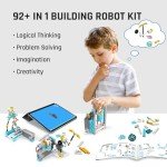 Makerzoid Smart Robot,72-in-1 STEM Educational Toy, Electronic Building Robot Toy, Robotics Kit, Learning Kit, Logical Training Kit, DIY Robot Building Kit for Kids, Boys and Girls Ages 6+