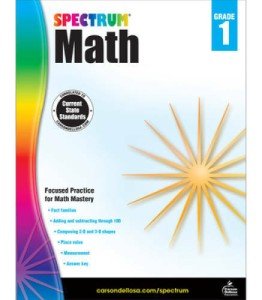 Spectrum 1st Grade Math Workbooks, Ages 6 to 7, Grade 1 Math Workbook, Adding and Subtracting Through 100, Place Value, Fact Families, 2-D and 3-D Shapes - 160 Pages (Volume 2)