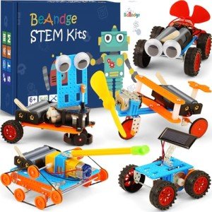 STEM Kits for Kids Crafts 6-8 8-12, Boys Gifts Toys for 6 7 Year Old Boy Birthday Gift Ideas, STEM Toys Craft Kits 6+ 7+ yr, Robotics Science Activities Robot Building Age 8-10 8 9 10 11 12 Years