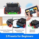 Makeblock mBot Mega Robot Kit with Mecanum Wheels, Programmable Robotics Kit Compatible with Arduino IDE and Raspberry Pi for Teens & Adults, Robotics Gift for Learning Coding, Robotics, Electronics