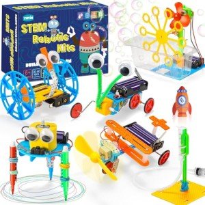 STEM Robotics Kits for Kids Age 8-12 8-10, Science Kits for Kids 5-7, STEM Toys for Boys Age 6 7 8 9 10 12 13 14 Girls Boys Birthday Gifts, Robot Building Crafts 6-8 Engineering Motor Set