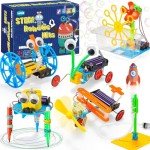 STEM Robotics Kits for Kids Age 8-12 8-10, Science Kits for Kids 5-7, STEM Toys for Boys Age 6 7 8 9 10 12 13 14 Girls Boys Birthday Gifts, Robot Building Crafts 6-8 Engineering Motor Set