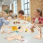 STEM Science Kits for Kids Ages 8-12 5-7, Wood Building Crafts Kits for Boys 6-8 8-10, STEM Toys for Boys Age 8-12 6 7 10 11 13 Years Old Gifts, Engineering Experiment Projects, 3D wooden Puzzles 8-13