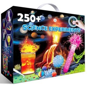 UNGLINGA 250+ Science Experiments Kits for Kids, Boys Girls Toys Birthday Gifts Ideas, Chemistry Set, S.T.E.M Activities Educational Project, Volcano Scientist Kit