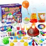 UNGLINGA 70 Lab Experiments Science Kits for Kids Educational Scientist Toys Birthday Gifts Idea for Girls Boys, Chemistry Set, Erupting Volcano, Fruit Circuits, S.T.E.M Activities Science Project