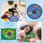 VercanMonth 2 Set Giant Felt Animal and Plant Cell Anatomy Model Kits Early Biology Cell Model Life Science Toys Animal Plant Bacteria Science Kit for Boys Girls Classroom Educational Learning
