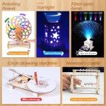 STEM Toys Wooden Building Kit for Kids Ages 8-12, Physics Wood Craft Set, DIY Science Building Projects for 6-8 with Hands-on Learning Activities - Educational Science Craft Model Kit