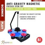 Discovery Toys Anti-Gravity Magnetic Science Experiment KIT | Magnetic Levitation Toy Spinner, Compass, Spring | Physics Stem Toy | Educational Gift for Kids | 7 Experiments Maglev Toy | 8+ yrs