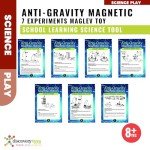Discovery Toys Anti-Gravity Magnetic Science Experiment KIT | Magnetic Levitation Toy Spinner, Compass, Spring | Physics Stem Toy | Educational Gift for Kids | 7 Experiments Maglev Toy | 8+ yrs