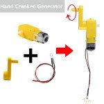Science STEM Project for Kids Ages 6 8 10 12 Years Boys Girls,Physics Experiment Kit Energy Conversion School Educational Set Mini Generator Motors DIY Wind Turbine Hand Cranked Power Generator