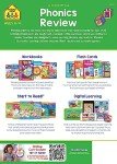 School Zone - Phonics Review 1-3 Workbook - 64 Pages, Ages 6 to 9, Grades 1 to 3, Combination Sounds, Short Letters, Vowels, and More (School Zone I Know It!® Workbook Series)