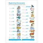 School Zone - Phonics Review 1-3 Workbook - 64 Pages, Ages 6 to 9, Grades 1 to 3, Combination Sounds, Short Letters, Vowels, and More (School Zone I Know It!® Workbook Series)