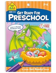 School Zone Get Ready for Preschool Workbook: 48 Pages, Pre-K, Learn ABCs, Numbers, Colors, Counting, Rhyming, Phonics, Patterns, Matching, Ages 3-6 (Little Get Ready! Book Series)